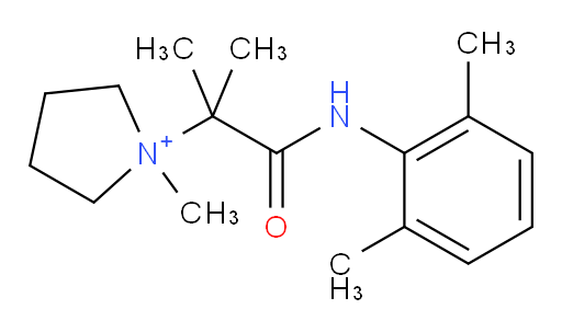 1-(1-((2,6-dimethylphenyl)amino)-2-methyl-1-oxopropan-2-yl)-1-methylpyrrolidin-1-ium