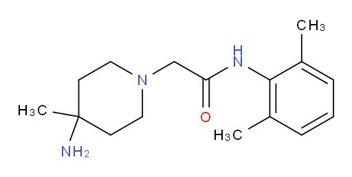 2-(4-amino-4-methylpiperidin-1-yl)-N-(2,6-dimethylphenyl)acetamide