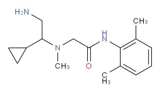 2-((2-amino-1-cyclopropylethyl)(methyl)amino)-N-(2,6-dimethylphenyl)acetamide