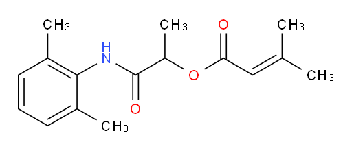 1-((2,6-dimethylphenyl)amino)-1-oxopropan-2-yl 3-methylbut-2-enoate
