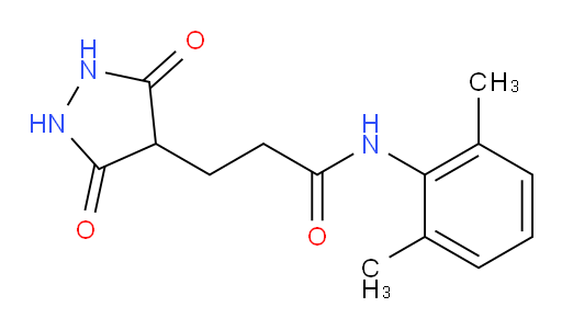 N-(2,6-dimethylphenyl)-3-(3,5-dioxopyrazolidin-4-yl)propanamide