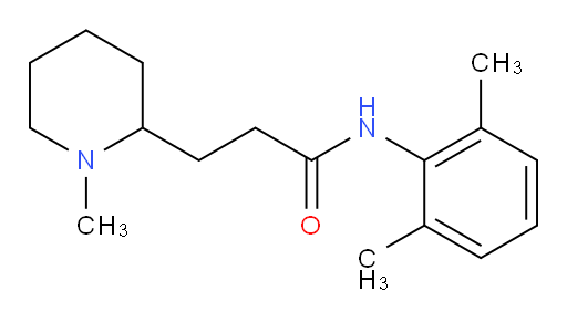 N-(2,6-dimethylphenyl)-3-(1-methylpiperidin-2-yl)propanamide