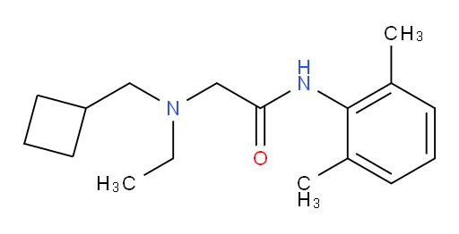 2-((cyclobutylmethyl)(ethyl)amino)-N-(2,6-dimethylphenyl)acetamide