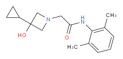 2-(3-cyclopropyl-3-hydroxyazetidin-1-yl)-N-(2,6-dimethylphenyl)acetamide
