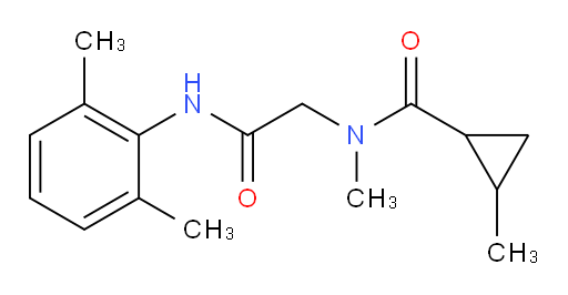 N-(2-((2,6-dimethylphenyl)amino)-2-oxoethyl)-N,2-dimethylcyclopropanecarboxamide