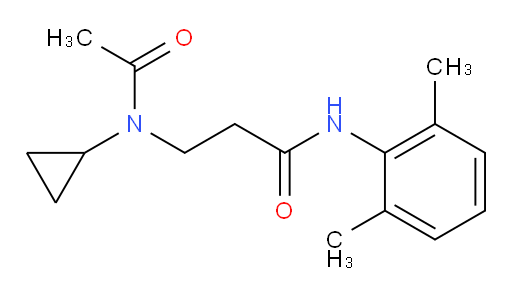 3-(N-cyclopropylacetamido)-N-(2,6-dimethylphenyl)propanamide