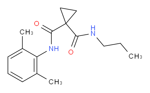 N-(2,6-dimethylphenyl)-N-propylcyclopropane-1,1-dicarboxamide