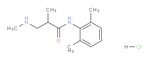 N-(2,6-dimethylphenyl)-2-methyl-3-(methylamino)propanamide hydrochloride