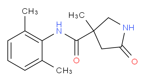 N-(2,6-dimethylphenyl)-3-methyl-5-oxopyrrolidine-3-carboxamide