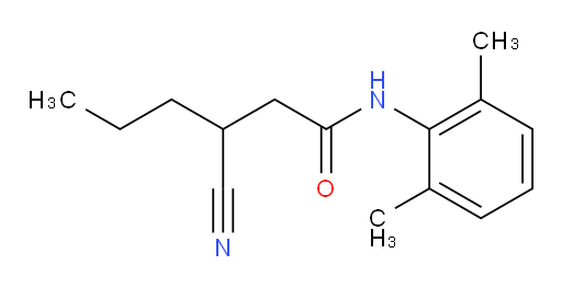 3-cyano-N-(2,6-dimethylphenyl)hexanamide