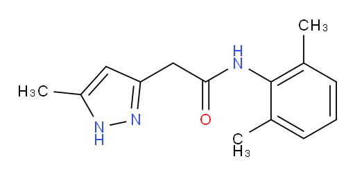 N-(2,6-dimethylphenyl)-2-(5-methyl-1H-pyrazol-3-yl)acetamide