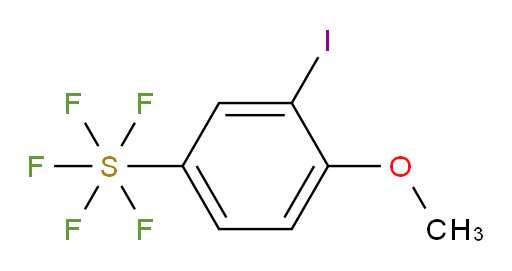 (3-iodo-4-methoxyphenyl)sulfur pentafluoride
