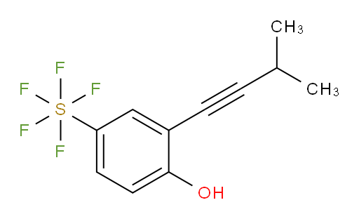 [2-(3-methyl-1-butyn-1-yl)phenol]sulfur pentafluoride