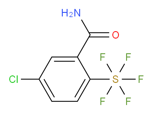[2-(Aminocarbonyl)-4-chlorophenyl]sulfur pentafluoride