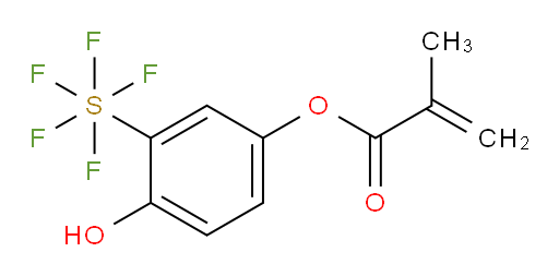4-hydroxy-3-(pentafluoromercapto)phenyl methacrylate