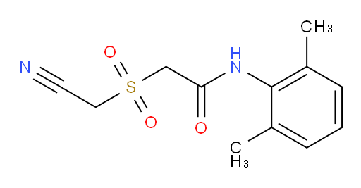 2-((cyanomethyl)sulfonyl)-N-(2,6-dimethylphenyl)acetamide