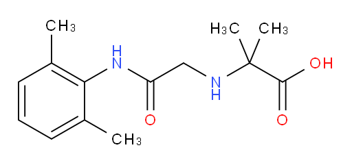 2-((2-((2,6-dimethylphenyl)amino)-2-oxoethyl)amino)-2-methylpropanoic acid