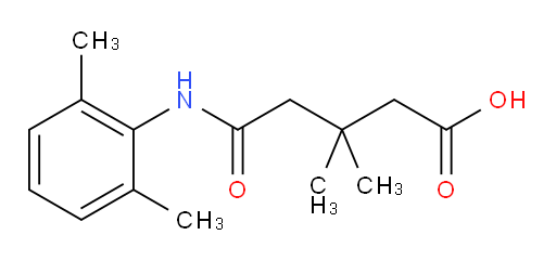 5-((2,6-dimethylphenyl)amino)-3,3-dimethyl-5-oxopentanoic acid