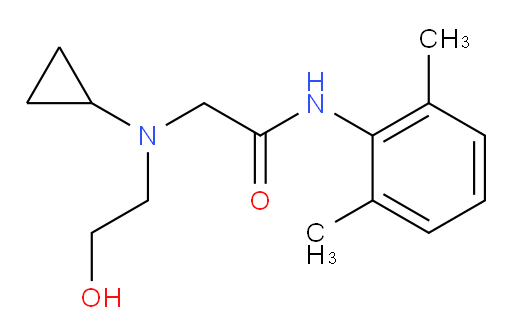 2-(cyclopropyl(2-hydroxyethyl)amino)-N-(2,6-dimethylphenyl)acetamide