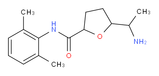 5-(1-aminoethyl)-N-(2,6-dimethylphenyl)tetrahydrofuran-2-carboxamide