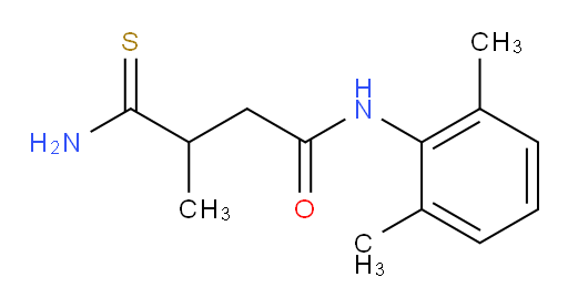 4-amino-N-(2,6-dimethylphenyl)-3-methyl-4-thioxobutanamide