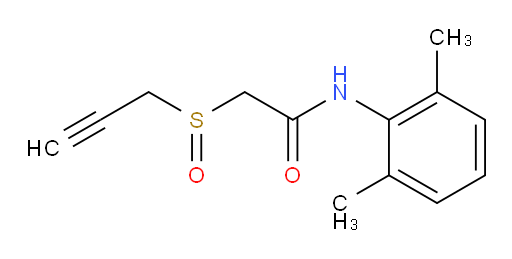 N-(2,6-dimethylphenyl)-2-(prop-2-yn-1-ylsulfinyl)acetamide