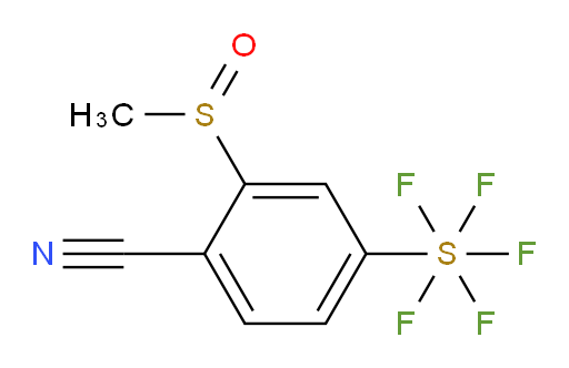 4-(pentafluoromercapto)-2-(methylsulfinyl)benzonitrile