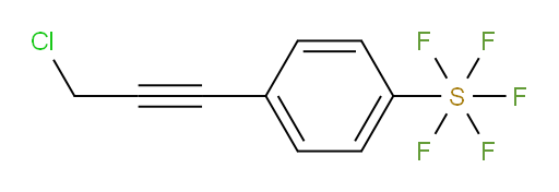 4-(3-chloroprop-1-yn-1-yl)(pentafluoromercapto)benzene