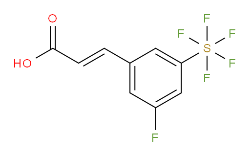 3-(3-fluoro-5-(pentafluoromercapto)phenyl)acrylic acid