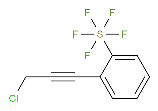 2-(3-chloroprop-1-yn-1-yl)(pentafluoromercapto)benzene