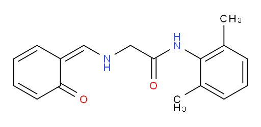 (Z)-N-(2,6-dimethylphenyl)-2-(((6-oxocyclohexa-2,4-dien-1-ylidene)methyl)amino)acetamide