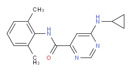 6-(cyclopropylamino)-N-(2,6-dimethylphenyl)pyrimidine-4-carboxamide