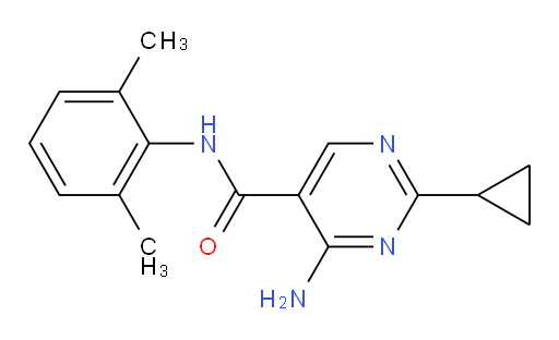 4-amino-2-cyclopropyl-N-(2,6-dimethylphenyl)pyrimidine-5-carboxamide