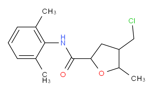 4-(chloromethyl)-N-(2,6-dimethylphenyl)-5-methyltetrahydrofuran-2-carboxamide