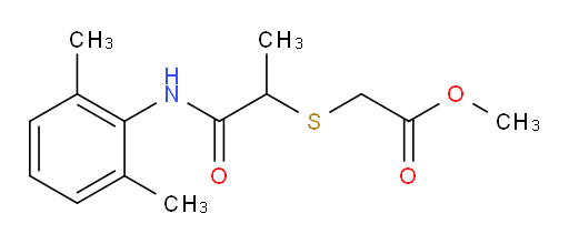 methyl 2-((1-((2,6-dimethylphenyl)amino)-1-oxopropan-2-yl)thio)acetate