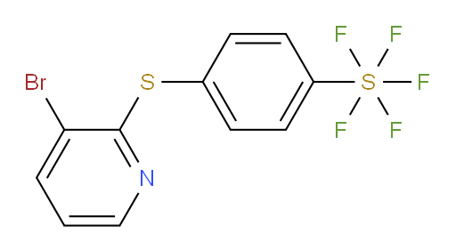 4-((3-bromopyridin-2-yl)thio)(pentafluoromercapto)benzene