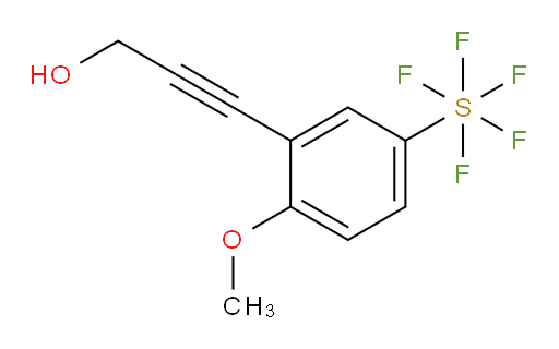 3-(5-(pentafluoromercapto)-2-methoxyphenyl)prop-2-yn-1-ol