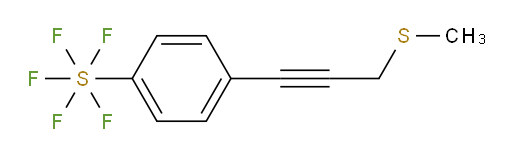 [4-[3-(methylthio)-1-propyn-1-yl]phenyl]sulfur pentafluoride
