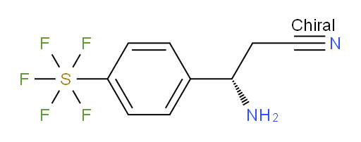 [4-[(1S)-1-Amino-2-cyanoethyl]phenyl]sulfur pentafluoride