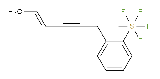 (E)-2-(hex-4-en-2-yn-1-yl)(pentafluoromercapto)benzene