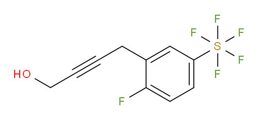 4-(2-fluoro-5-(pentafluoromercapto)phenyl)but-2-yn-1-ol