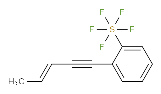 (E)-2-(pent-3-en-1-yn-1-yl)(pentafluoromercapto)benzene