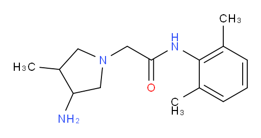 2-(3-amino-4-methylpyrrolidin-1-yl)-N-(2,6-dimethylphenyl)acetamide