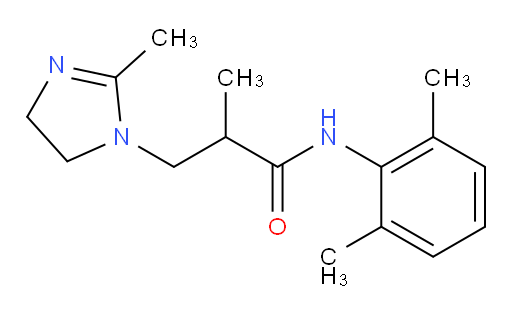 N-(2,6-dimethylphenyl)-2-methyl-3-(2-methyl-4,5-dihydro-1H-imidazol-1-yl)propanamide