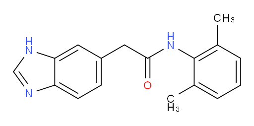 2-(1H-benzo[d]imidazol-6-yl)-N-(2,6-dimethylphenyl)acetamide