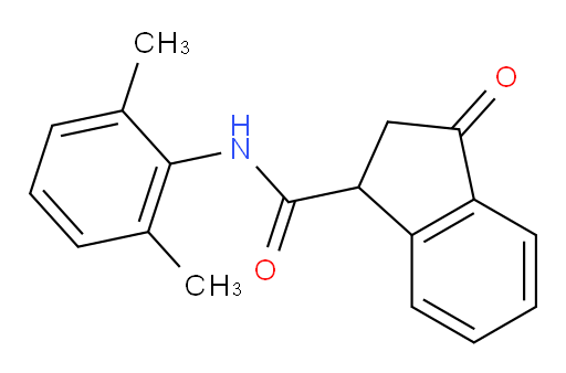 N-(2,6-dimethylphenyl)-3-oxo-2,3-dihydro-1H-indene-1-carboxamide