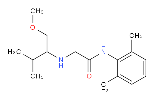 N-(2,6-dimethylphenyl)-2-((1-methoxy-3-methylbutan-2-yl)amino)acetamide