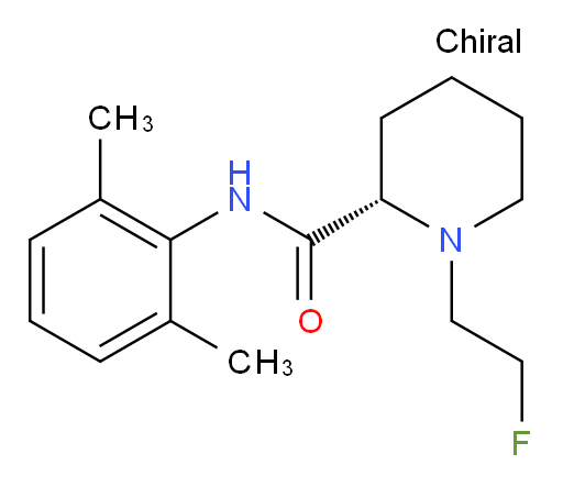 (S)-N-(2,6-dimethylphenyl)-1-(2-fluoroethyl)piperidine-2-carboxamide