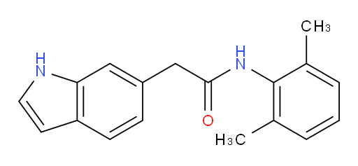 N-(2,6-dimethylphenyl)-2-(1H-indol-6-yl)acetamide