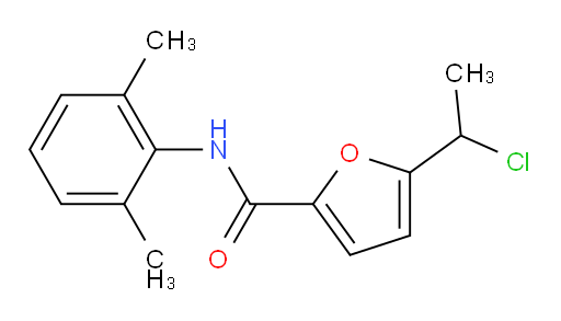 5-(1-chloroethyl)-N-(2,6-dimethylphenyl)furan-2-carboxamide